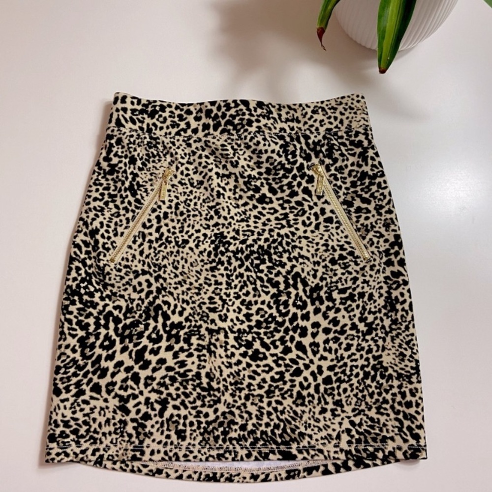 Guess Leopard Print Skirt